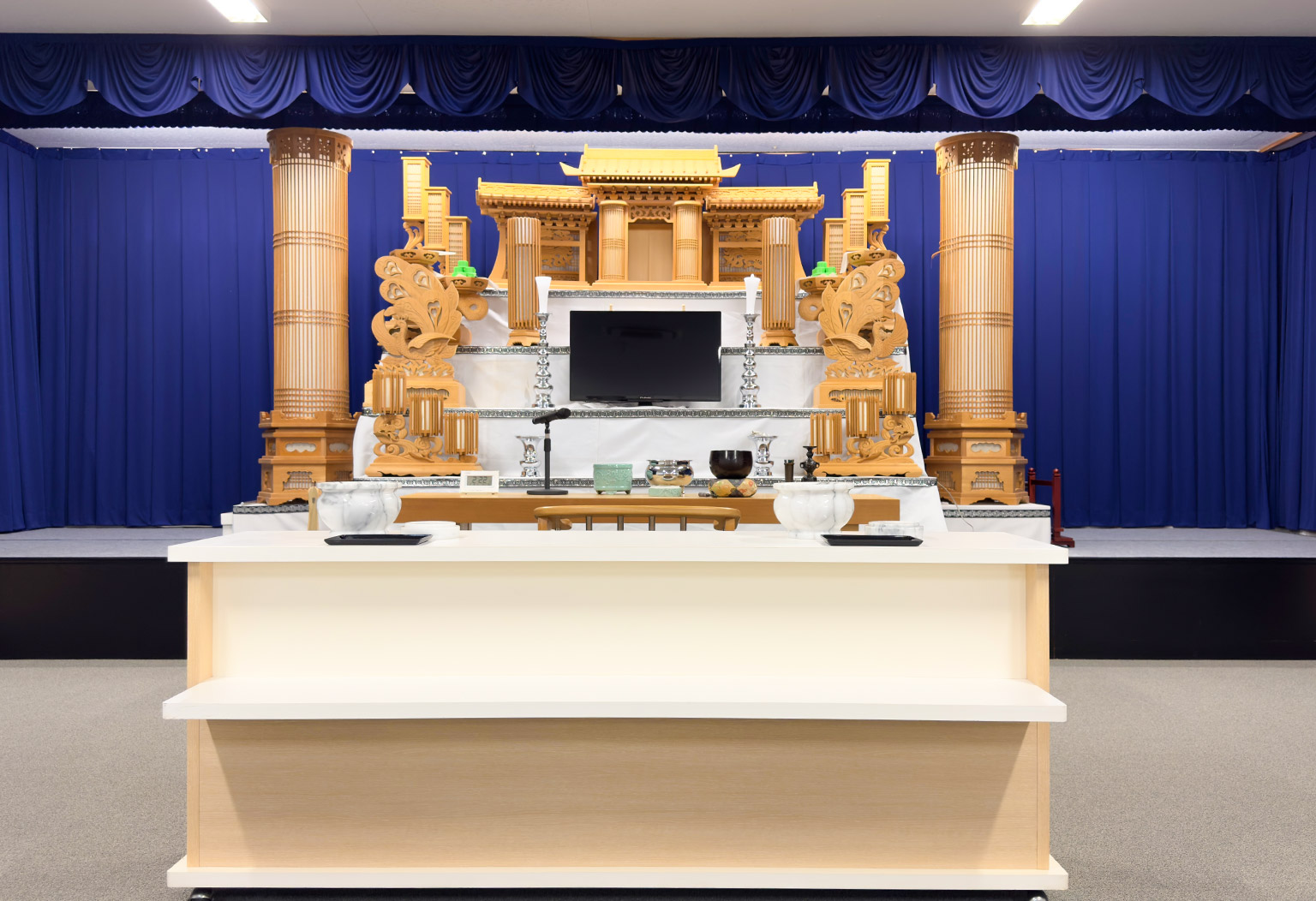 まごころ会館の式場ギャラリー